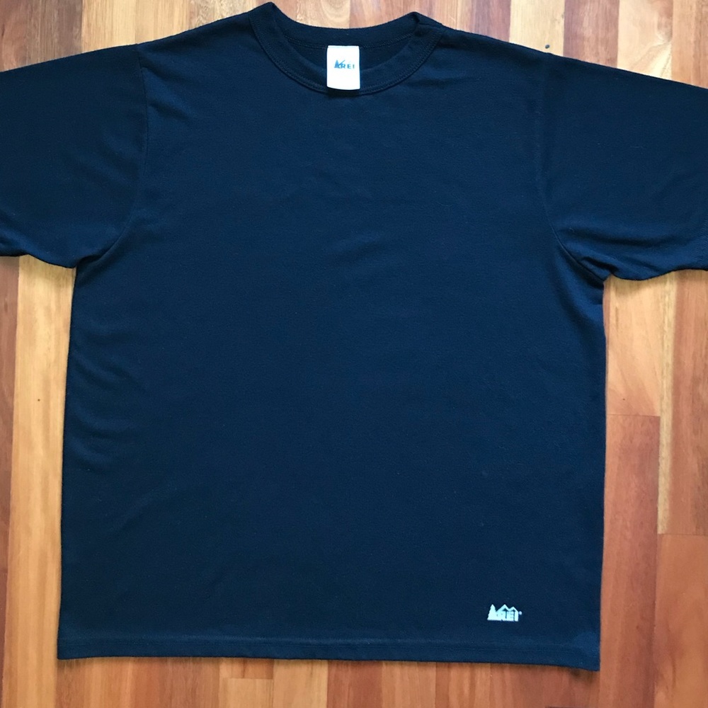 REI Base Layer Shirt Medium Black Quick Dry Tee - Picture 3 of 8